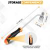 imageEcoNour Weed Puller Tool  Stainless Steel Weeder with Silicon Handle  Durable Weeding Remover Tool  Manual Weeder for Gardening  Effortless for Uprooting Weeds and Backyard Farm Planting1Pack