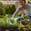 imageEcoNour Weed Puller Tool  Stainless Steel Weeder with Silicon Handle  Durable Weeding Remover Tool  Manual Weeder for Gardening  Effortless for Uprooting Weeds and Backyard Farm Planting1Pack