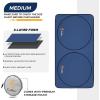 imageEconour Car Windshield Sun Shade  Premium Reflective Sunshade with 300T Polyester for UV ampamp Heat Glare  Car Interior Accessories for Sedans Mini SUVs ampamp Hatchbacks  Medium 64quot x 32quotblue