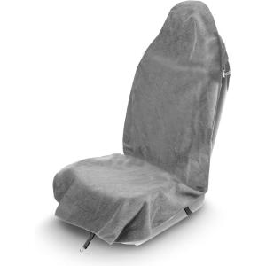 imageEcoNour Sweat Towel Car Seat Cover with Belt Shoulder Pad  Washable Car Seat Protector from Sweat Food Dirt Gym Swimming Workout  Waterproof Universal Seat Cover for Car Truck Van ampamp SUVGrey