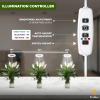 imageEcoNour 28 1Pack Halo Plant Grow Light for Indoor Plants Full Spectrum 6000k Grow Lamp for Single Plants Auto OnOff Timer House Plant Growing LED Lamp2 Pack