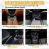 imageEcoNour Car Seat Gap Filler with Cup Holder 254 x 152 cm  Auto Console Organizer in Between Front Seats for Holding Phone Drink and Cards  Travel Accessories with 2 Headrest Hooks