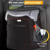 imageEcoNour Car Trash Can 25 Gallon with Lid ampamp Storage Pockets  Waterproof Hanging Garbage Bin with Removable Inner Bag  Automotive Accessories for SUVs Trucks ampamp More  Black