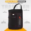 imageEcoNour Car Trash Can 25 Gallon with Lid ampamp Storage Pockets  Waterproof Hanging Garbage Bin with Removable Inner Bag  Automotive Accessories for SUVs Trucks ampamp More  Black