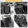 imageEcoNour Car Trash Can 25 Gallon with Lid ampamp Storage Pockets  Waterproof Hanging Garbage Bin with Removable Inner Bag  Automotive Accessories for SUVs Trucks ampamp More  Black