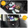 imageEcoNour Car Trash Can 25 Gallon with Lid ampamp Storage Pockets  Waterproof Hanging Garbage Bin with Removable Inner Bag  Automotive Accessories for SUVs Trucks ampamp More  Black