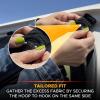 imageEcoNour Car Window Baby Shade 1Pack  Car Magnetic Stretch to Fit  Window Sun Shade for Kids  Custom Fit Window Screen with Magnetic Hook  Adjustable Car Window AccessoriesBlack