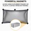 imageEcoNour Car Window Baby Shade 1Pack  Car Magnetic Stretch to Fit  Window Sun Shade for Kids  Custom Fit Window Screen with Magnetic Hook  Adjustable Car Window AccessoriesBlack
