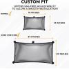 imageEcoNour Car Window Baby Shade 1Pack  Car Magnetic Stretch to Fit  Window Sun Shade for Kids  Custom Fit Window Screen with Magnetic Hook  Adjustable Car Window AccessoriesBlack