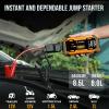 imageEconour 4000A Car Jump Starter  12V Battery Booster Pack for Up to 8L Gas ampamp 10L Diesel Engines 25000mAh Portable Power Bank with 65W Fast Charging LED Display Jumper Cables ampamp Emergency FlashlightLS 20 2500 Amps Fast Charging