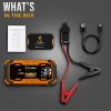 imageEconour 4000A Car Jump Starter  12V Battery Booster Pack for Up to 8L Gas ampamp 10L Diesel Engines 25000mAh Portable Power Bank with 65W Fast Charging LED Display Jumper Cables ampamp Emergency FlashlightLS 20 2500 Amps Fast Charging
