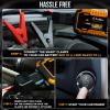imageEconour 4000A Car Jump Starter  12V Battery Booster Pack for Up to 8L Gas ampamp 10L Diesel Engines 25000mAh Portable Power Bank with 65W Fast Charging LED Display Jumper Cables ampamp Emergency FlashlightLS 20 2500 Amps Fast Charging