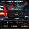 imageEconour 4000A Car Jump Starter  12V Battery Booster Pack for Up to 8L Gas ampamp 10L Diesel Engines 25000mAh Portable Power Bank with 65W Fast Charging LED Display Jumper Cables ampamp Emergency FlashlightCS 30 4000 Amps