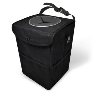imageEcoNour Car Trash Can with Lid Hanging Garbage Can Waterproof Car Trash Bag for SUVs Trucks and Sedans Trash Bin for Women Truck Essentials for MenLarge