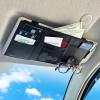 imageEcoNour Car Sun Visor Organizer Black  Storage Pouch Holder with MultiPocket Net Zipper  Sun Visor Organizer for Sunglass Coin Cash Pen  Auto Interior Accessories for Car Truck ampamp SUVBlack Organizer
