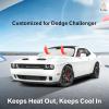 imageEcoNour Tesla Model S Windshield Sun Shade  Durable 240T Polyester Material Blocks Sun ampamp Heat  Reflective Sun Shield with Storage Pouch  Offers Protection for Car Interior  Tesla Car AccessoriesFit forDodge Challenger 20152025