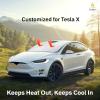 imageEcoNour Tesla Model S Windshield Sun Shade  Durable 240T Polyester Material Blocks Sun ampamp Heat  Reflective Sun Shield with Storage Pouch  Offers Protection for Car Interior  Tesla Car AccessoriesTelsa Model X20162025