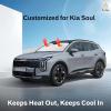 imageEcoNour Tesla Model S Windshield Sun Shade  Durable 240T Polyester Material Blocks Sun ampamp Heat  Reflective Sun Shield with Storage Pouch  Offers Protection for Car Interior  Tesla Car AccessoriesKia soul 20202025
