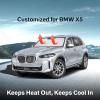 imageEcoNour Tesla Model S Windshield Sun Shade  Durable 240T Polyester Material Blocks Sun ampamp Heat  Reflective Sun Shield with Storage Pouch  Offers Protection for Car Interior  Tesla Car AccessoriesBMW X5 20192025