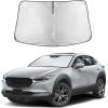 imageEcoNour Tesla Model S Windshield Sun Shade  Durable 240T Polyester Material Blocks Sun ampamp Heat  Reflective Sun Shield with Storage Pouch  Offers Protection for Car Interior  Tesla Car AccessoriesMazda CX30 20192025