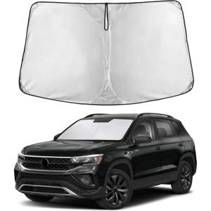imageEcoNour Tesla Model S Windshield Sun Shade  Durable 240T Polyester Material Blocks Sun ampamp Heat  Reflective Sun Shield with Storage Pouch  Offers Protection for Car Interior  Tesla Car AccessoriesTiguan 20182025