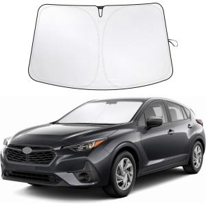imageEcoNour Tesla Model S Windshield Sun Shade  Durable 240T Polyester Material Blocks Sun ampamp Heat  Reflective Sun Shield with Storage Pouch  Offers Protection for Car Interior  Tesla Car AccessoriesSubaru Impreza 20152025
