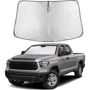 imageEcoNour Tesla Model S Windshield Sun Shade  Durable 240T Polyester Material Blocks Sun ampamp Heat  Reflective Sun Shield with Storage Pouch  Offers Protection for Car Interior  Tesla Car AccessoriesToyota Tundra 20072021