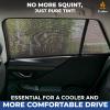 imageEcoNour Car Rear Window Screens 2 Pack  Stretchable ampamp Breathable Car Side Window Sun Shades for Sun Protection  Breathable Window Shades for Privacy Blackout  XXL 48quotx26quotMedium