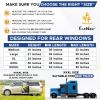 imageEcoNour Car Rear Window Screens 2 Pack  Stretchable ampamp Breathable Car Side Window Sun Shades for Sun Protection  Breathable Window Shades for Privacy Blackout  XXL 48quotx26quotXXXLarge