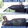 imageEcoNour Car Rear Window Screens 2 Pack  Stretchable ampamp Breathable Car Side Window Sun Shades for Sun Protection  Breathable Window Shades for Privacy Blackout  XXL 48quotx26quotXXLarge