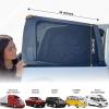 imageEcoNour Car Rear Window Screens 2 Pack  Stretchable ampamp Breathable Car Side Window Sun Shades for Sun Protection  Breathable Window Shades for Privacy Blackout  XXL 48quotx26quotXXLarge