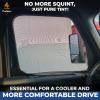 imageEcoNour Car Rear Window Screens 2 Pack  Stretchable ampamp Breathable Car Side Window Sun Shades for Sun Protection  Breathable Window Shades for Privacy Blackout  XXL 48quotx26quotXXXLarge
