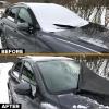 imageEcoNour Windshield Snow Cover with SHooks  HeavyDuty 600D Oxford Fabric  Waterproof Winter Car Windshield Cover for Pickup Trucks SUVs ampamp Vans  AllWeather Protection  XL 74quotx43quot