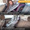imageEcoNour Baby Car Seat Sun Shade Cover  Infant Carseat Heat Protector Keeps Toddler Seat at a Cool Temperature  Reflective car seat Sunshade Blocks Out Heat  Baby Travel AccessoriesSilver