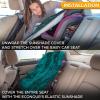 imageEcoNour Baby Car Seat Sun Shade Cover  Infant Carseat Heat Protector Keeps Toddler Seat at a Cool Temperature  Reflective car seat Sunshade Blocks Out Heat  Baby Travel AccessoriesGreen