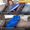 imageEcoNour Baby Car Seat Sun Shade Cover  Infant Carseat Heat Protector Keeps Toddler Seat at a Cool Temperature  Reflective car seat Sunshade Blocks Out Heat  Baby Travel AccessoriesBlue