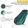 imageEcoNour Baby Car Seat Sun Shade Cover  Infant Carseat Heat Protector Keeps Toddler Seat at a Cool Temperature  Reflective car seat Sunshade Blocks Out Heat  Baby Travel AccessoriesGreen