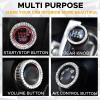 imageEcoNour Push Start Button Cover 1 Pack  One Push to Start Button to Personalize Your Car Interior  Attractive Car Bling Accessories for Women Makes Your Car Look Elegant  White