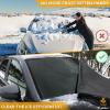imageEcoNour Windshield Cover for Ice and Snow  Enhanced 600D Oxford Fabric Windshield Cover for Any Weather  Water Heat ampamp SagProof Car Windshield Snow Cover  69 x 42 inches Pack of 2